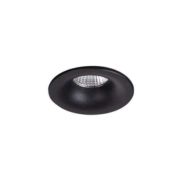 Maxlight Yuca Fixed - Einbaustrahler - Ø 47 mm, Ø 42 mm Einbaumaß - inkl. 3W LED - schwarz