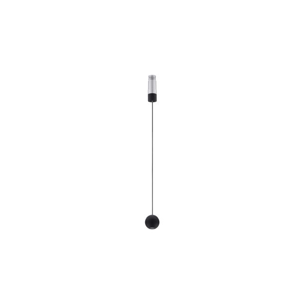 Nova Luce Imagine - Pendelleuchte - Ø 5 x 120 cm - 6W LED inkl. - schwarz