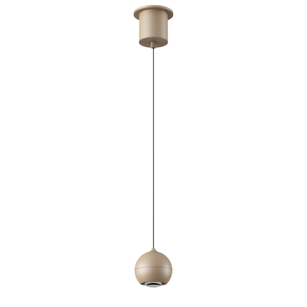 Artdelight Miami - pendelleuchte - Ø 10 x 218 cm - 10,8W dimmbares LED inkl. - champagner