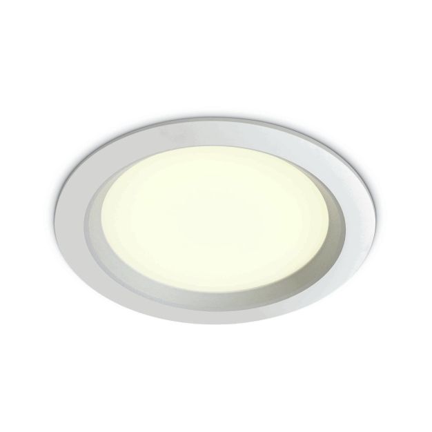 ONE Light Budget Downlight Range - Downlight - Ø 235 mm, Ø 210 mm Einbaumaß - 24W LED inkl. - weiß - weiße Lichtfarbe