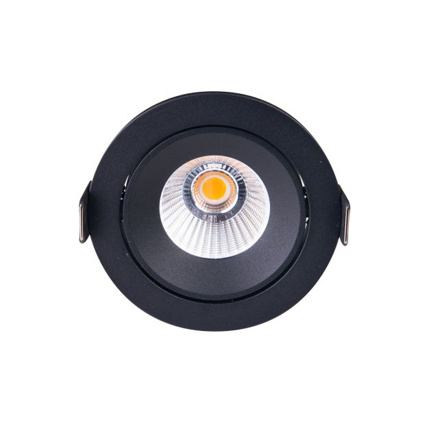 Maxlight Cyklop - Einbaustrahler - Ø 90 mm, Ø 80 mm Einbaumaß - 12W LED inkl. - IP65 - schwarz