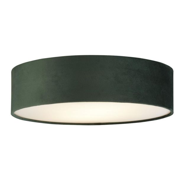 Searchlight Drum - Deckenleuchte - Ø 38 x 10 cm - grün