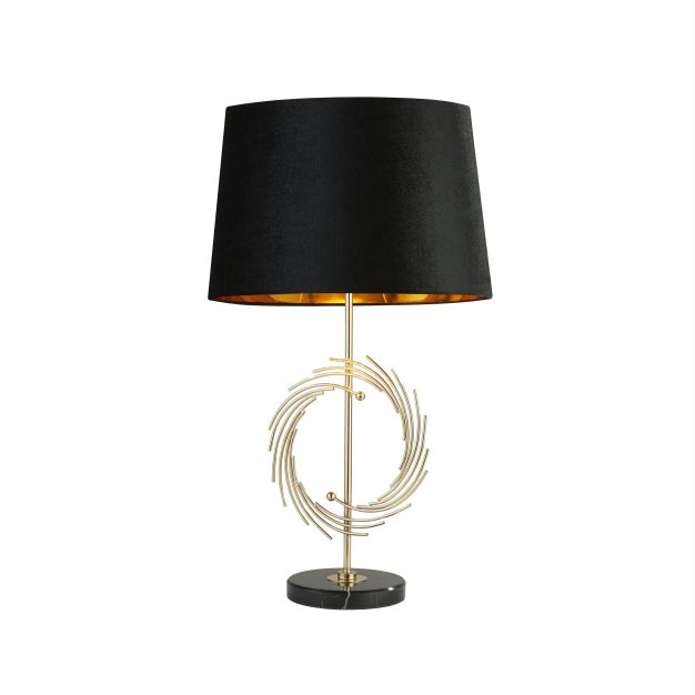 Searchlight Roman - Tischleuchte - 56 cm - schwarz und gold