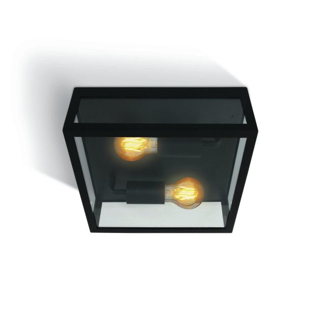 ONE Light Romantic Outdoor - Außen-Deckenleuchte - 28 x 28 x 10 cm - IP43 - schwarz