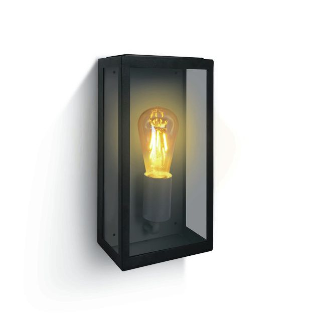 ONE Light Romantic Outdoor - Außenwandleuchte - 16 x 10 x 33 cm - IP43 - schwarz