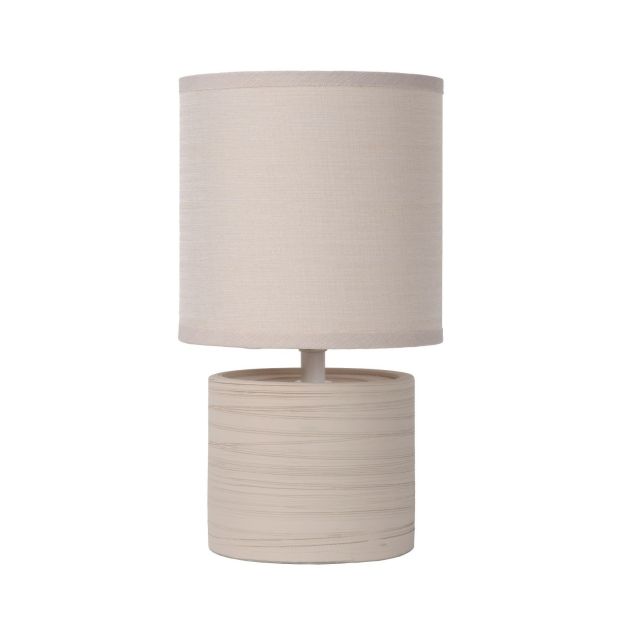 Lucide Greasby - Tischleuchte - 26cm - beige