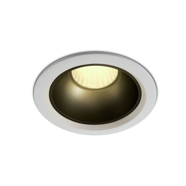 ONE Light Retro Dark Light Range - Einbaustrahler - Ø 118 mm, Ø 105 mm Einbaumaß - inkl. 20W LED - weiß