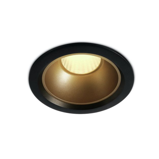 ONE Light Retro Dark Light Range - Einbaustrahler - Ø 118 mm, Ø 105 mm Einbaumaß - inkl. 20W LED - schwarz