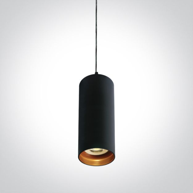 ONE Light Cylinder - Hängeleuchte - Ø 6,8 x 146,5 cm - schwarz