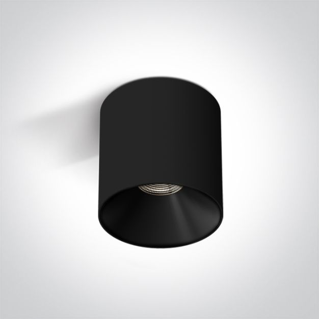 ONE Light Wall & Ceiling LED - Aufbaustrahler 1L - Ø 8 x 8,5 cm - 10W LED inkl. - schwarz