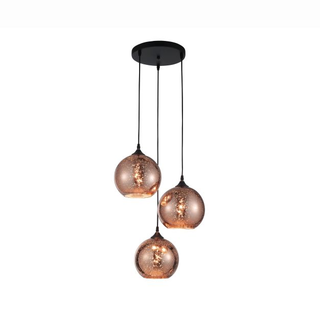 Nova Luce Blaze - Pendelleuchte - Ø 35 x 155 cm - Kupfer