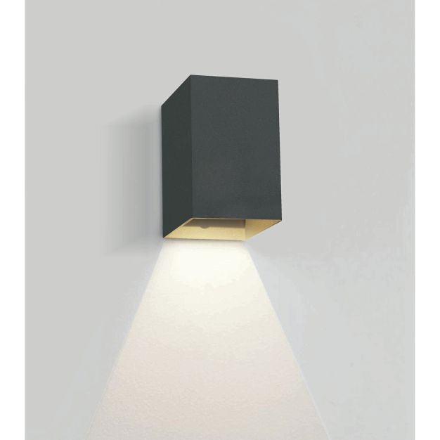 ONE Light Outdoor Wall Dark Lights - Außenwandleuchte - 9 x 6,8 x 10,7 cm - 3W LED inkl - IP54 - anthrazit