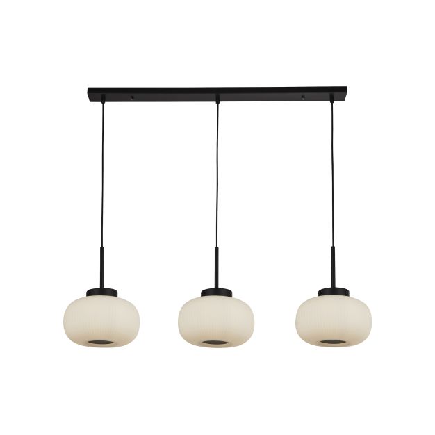 Searchlight Lumina - Pendelleuchte - 104 x 24 x 130 cm - weiß und mattschwarz