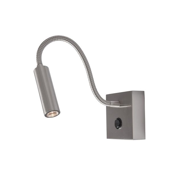 Nova Luce Madison - Wandleuchte mit Schalter - 32 x 8 x 31 cm - 3W LED inkl. - Chrom