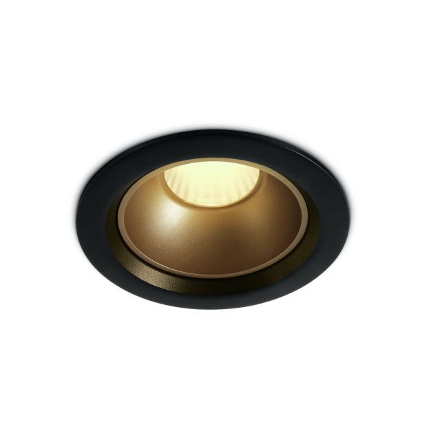 ONE Light Retro Dark Light - Einbaustrahler - Ø 98 mm, Ø 82 mm Einbaumaß - inkl. 12W LED - schwarz