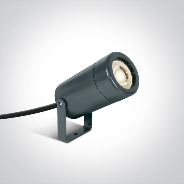 ONE Light GU10 Garden Spots - Bodenspot auf Erdspieß - Ø 6 x 11 cm - IP65 - anthrazit