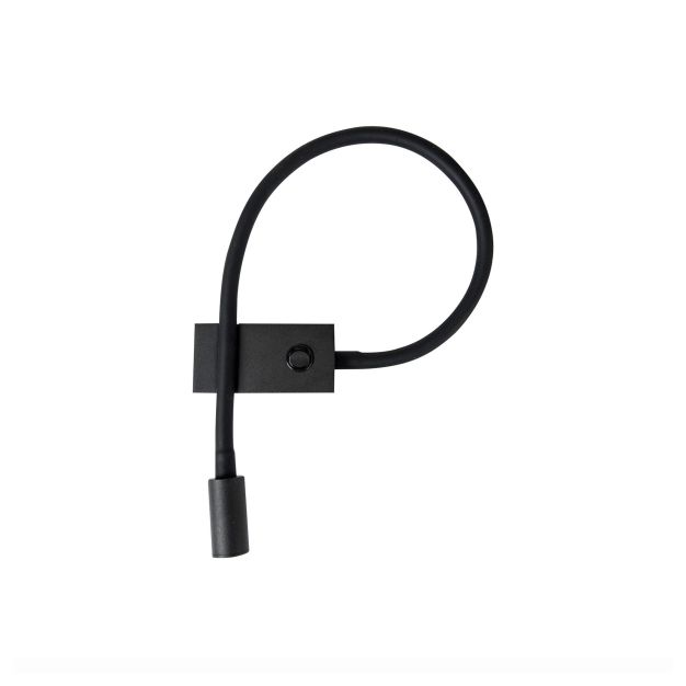 Nova Luce Geneva - Wandleuchte mit Schalter - 22,3 x 4,8 x 26,7 cm - 3W LED inkl. - schwarz