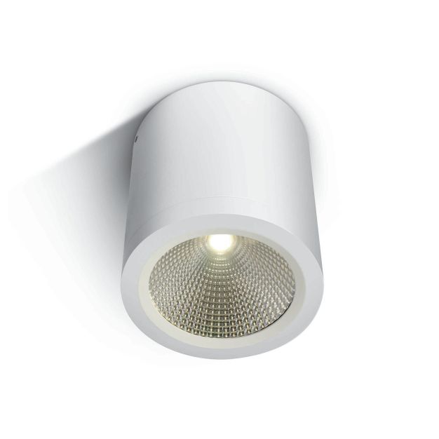 ONE Light COB Outdoor Ceiling Cylinders - Außen-Deckenleuchte - Ø 9 x 10 cm - 10W LED inkl. - IP54 - weiß