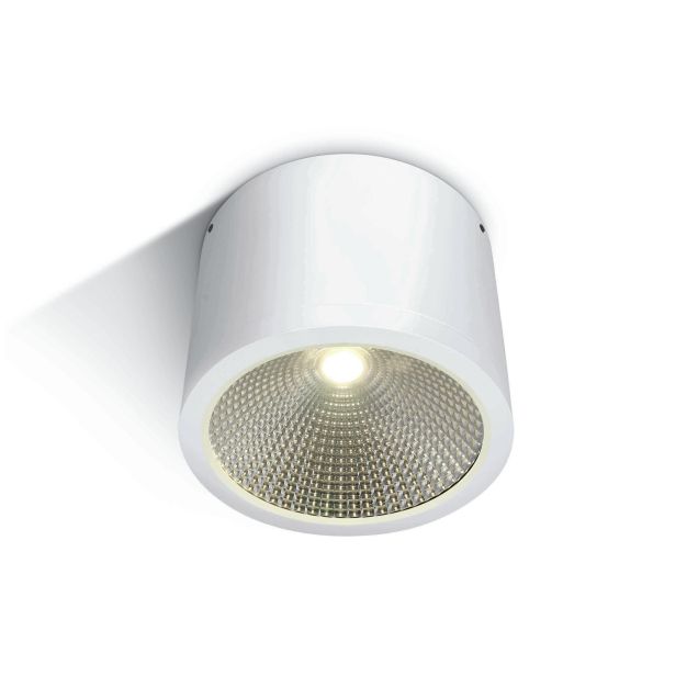 ONE Light COB Outdoor Ceiling Cylinders - Außen-Deckenleuchte - Ø 12 x 16 cm - 25W LED inkl. - IP54 - weiß