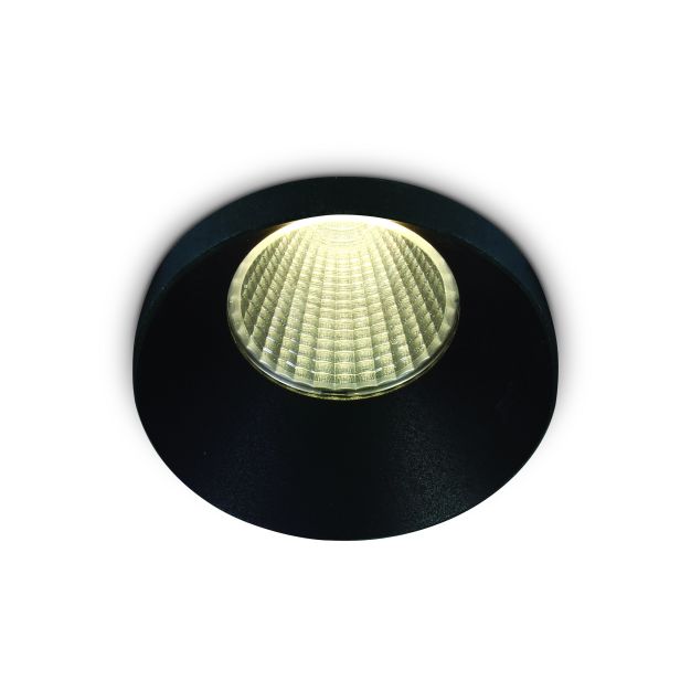 ONE Light Mix & Match Range - Einbaustrahler - Ø 72 mm, Ø 66 mm Einbaugröße - 12W dimmbare LED inkl. - schwarz