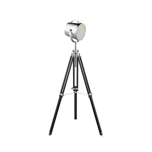 Searchlight Studio - Stehleuchte - 150 cm - schwarz und chrom