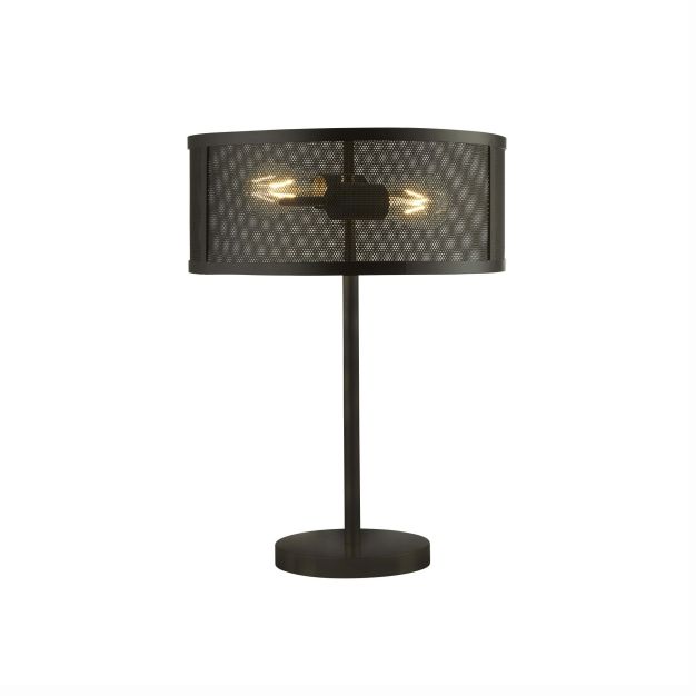 Searchlight Fishnet - Tischleuchte - 50 cm - mattschwarz