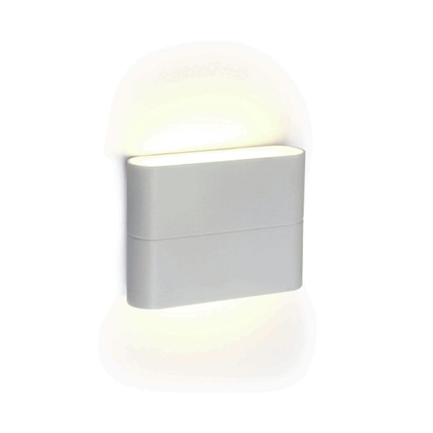 ONE Light Outdoor Slim Range - Außenwandleuchte - 11,5 x 9 x 2,8 cm - 2 x 3W LED inkl - IP54 - weiß