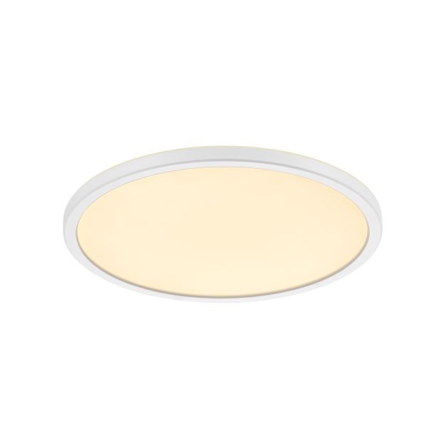 Nordlux Oja - Deckenleuchte - Ø 29,4 x 2,3 cm - 3 Stufen Dimmer (2700K) - 18W LED inkl. - weiß