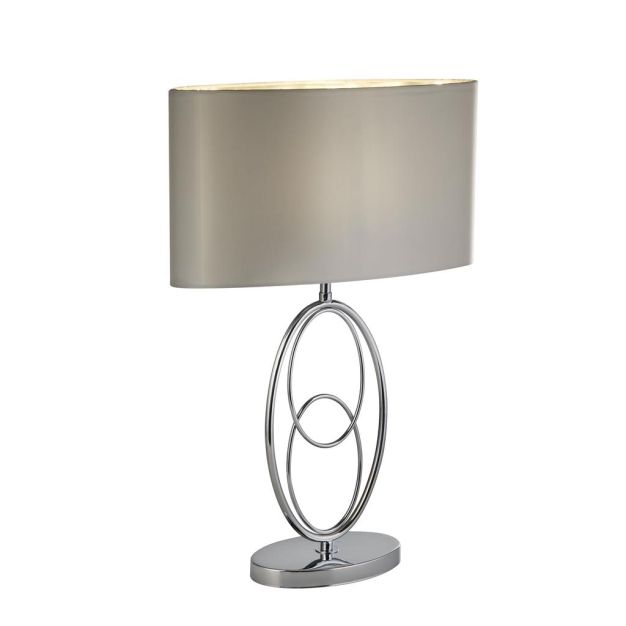Searchlight Loopy - Tischleuchte - 35 x 53 cm - Chrom und Silber