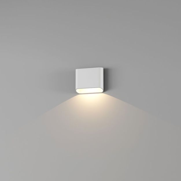 Artdelight Diaz 1L - Wandleuchte - 14,5 x 12 x 3,8 cm - 6W LED inkl. - IP54 - weiß