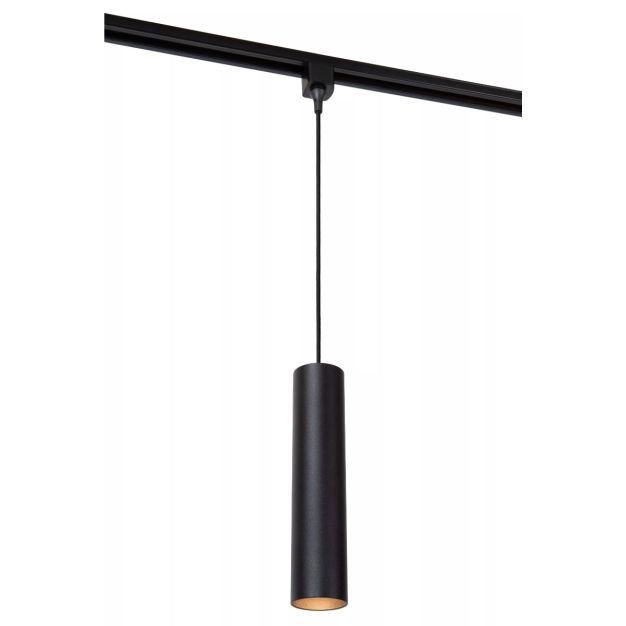 Lucide Track Floris Pendelleuchte - 1-Phasen-Schienensystem - Ø 5,6 x 155 cm - Schwarz