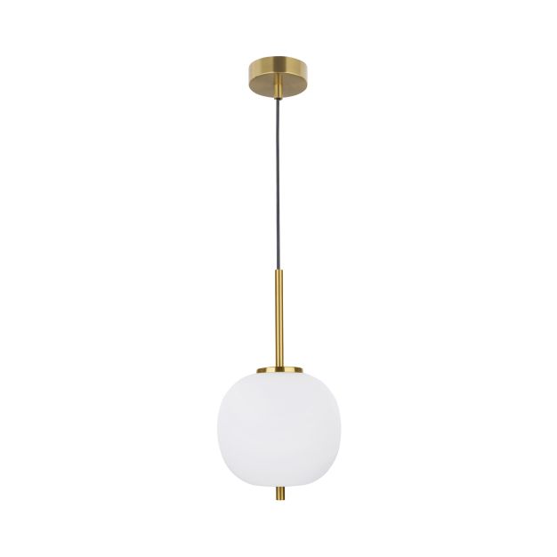 Nova Luce Lato - Hängeleuchte - Ø 18,5 x 120 cm - Messing antik
