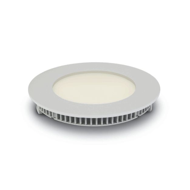 ONE Light Round Recessed Panels - Einbaustrahler - Ø 120 mm, Ø 108 mm Einbaumaß - 8W LED inkl. - IP40 - weiß - weiße Lichtfarbe