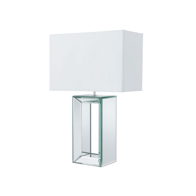 Searchlight Mirror - Tischleuchte - 58 cm - weiß