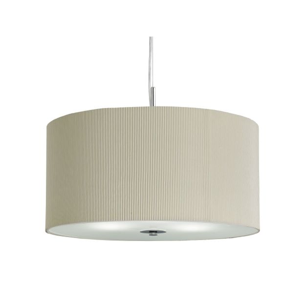 Searchlight Drum Pleat - Pendelleuchte - Ø 60 x 108 cm - creme