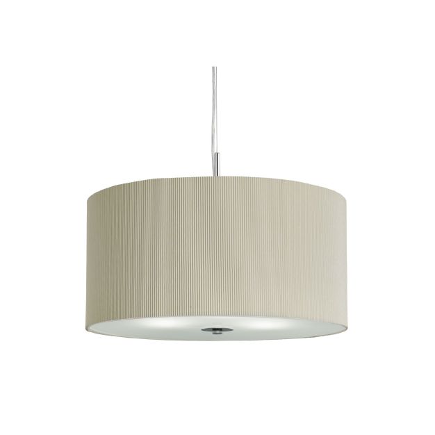 Searchlight Drum Pleat - Pendelleuchte - Ø 40 x 108 cm - creme