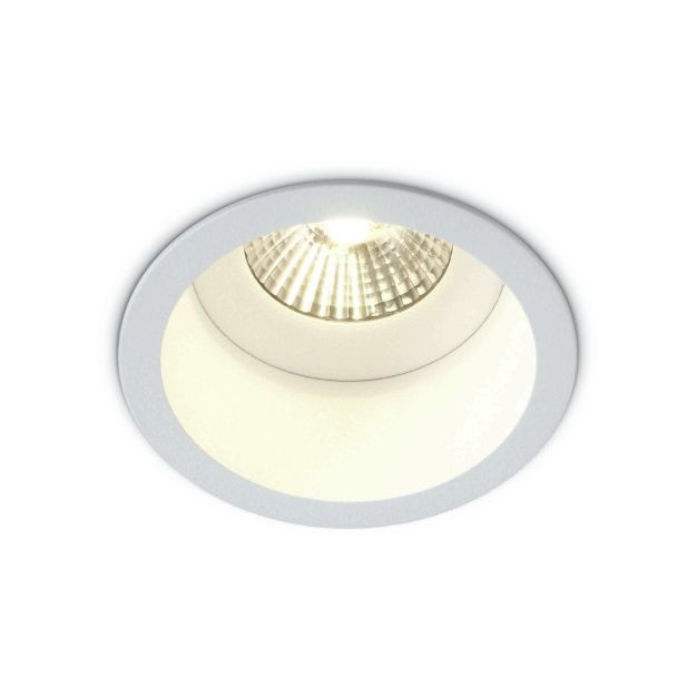 ONE Light COB Range - Einbaustrahler - Ø 78 mm, Ø 75 mm Einbaumaß - 7W LED inkl. - IP54 - weiß - weiße Lichtfarbe