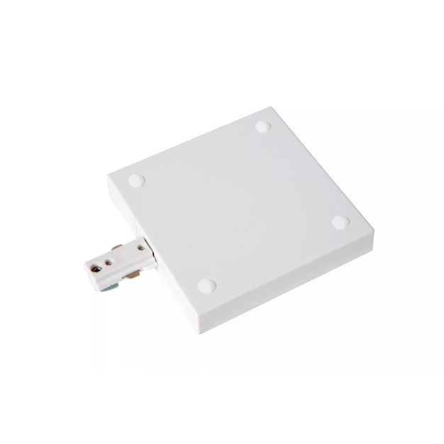 Lucide Stromschienen-Starter oder -Mitteleinspeisung - 1-Phasen-Schienensystem - 230V - weiß