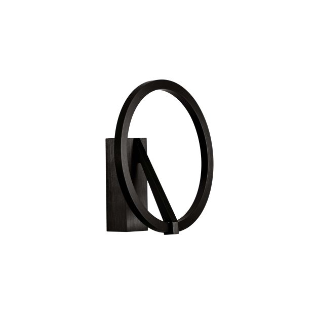 Nova Luce Tilia - wandleuchte - Ø 22 x 10 cm - 10W LED inkl. - Sand schwarz