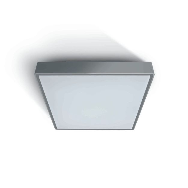 ONE Light Emergency LED Plafo - Außen-Deckenleuchte - 29,5 x 29,5 x 8 cm - 15W LED inkl - IP65 - grau
