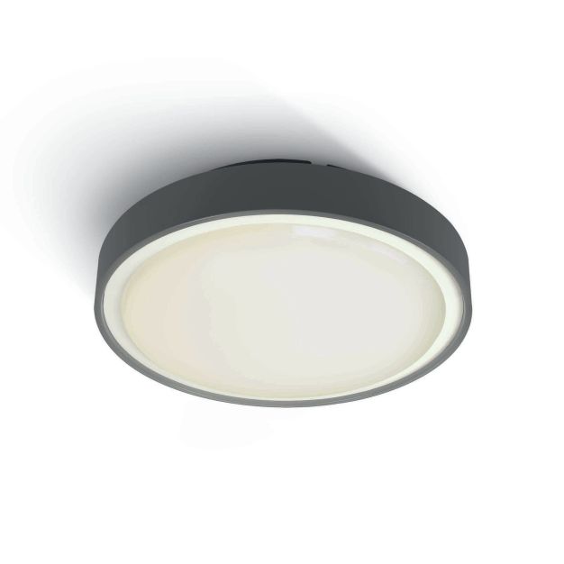 ONE Light E27 Plafo Outdoor - Außen-Deckenleuchte - Ø 26 x 9,3 cm - IP65 - anthrazit