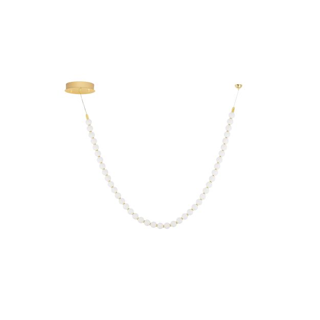 Nova Luce Perla - Hängelampe - 115 x 131 cm - 69W dimmbar LED inkl. - gold
