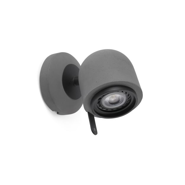 Faro Stone - Aufbaustrahler 1L - 9 x 13 x 13,5 cm - grau
