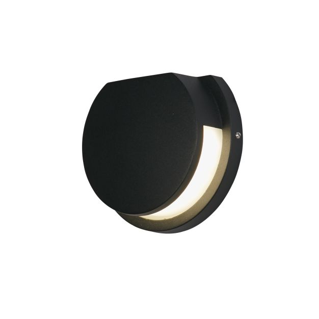 Searchlight Chiswick - Außenwandleuchte - Ø 15 cm - 6W LED inkl - IP44 - schwarz