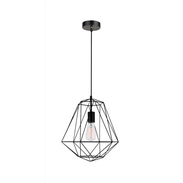 Nova Luce Pietra - Hängeleuchte - Ø 35 x 120 cm - schwarz