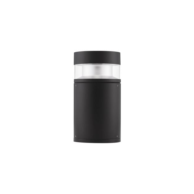 Nova Luce Tala - Gartenpfosten - Ø 13,4 x 25 cm - 12W LED inkl. - IP54 - dunkel anthrazit