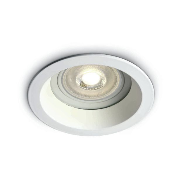 ONE Light Darklight Range - Einbaustrahler - Ø 92 mm, Ø 82 mm Einbaumaß - IP65 - weiß