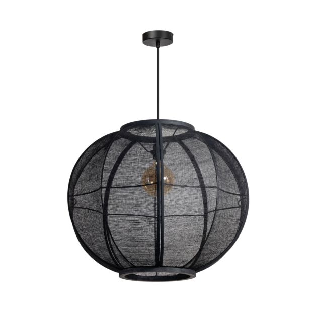 ETH Fabric – hängelampe – Ø 68 x 368 cm – schwarz