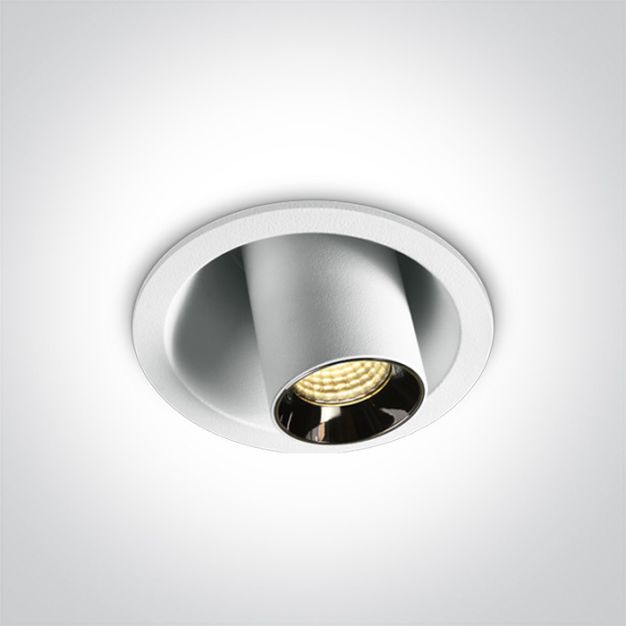 ONE Light Mirror Recessed Cylinders - Einbauspot - Ø 59 mm, Ø 52 mm Einbaugröße - inkl. 6W LED - weiß