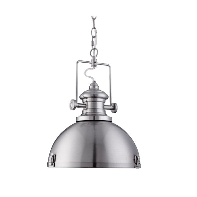 Searchlight Industrial Pendelleuchten - Pendelleuchte - Ø 39 x 150 cm - satiniert silber